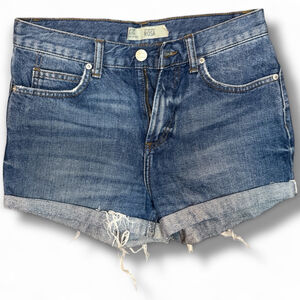 Topshop Rosa Blue Jean Shorts Size 6